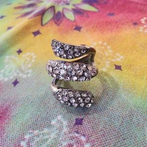 Spiral Jeweled Ring